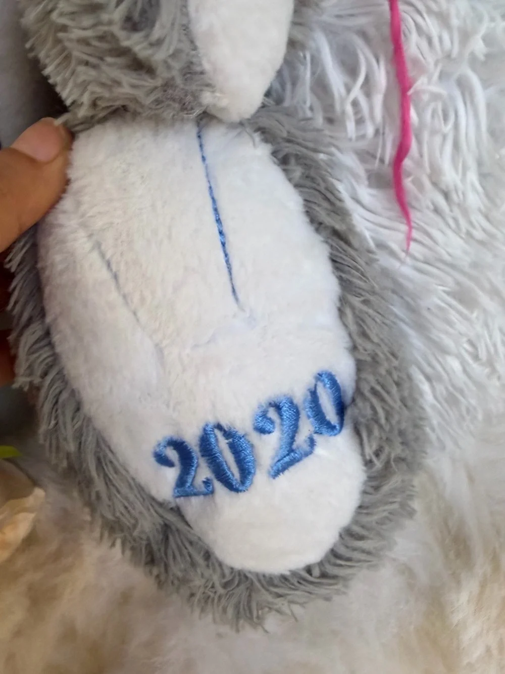 Large Gray Bunny Plush Rabbit 2020 Floppy Ears Soft Stuffed Animal